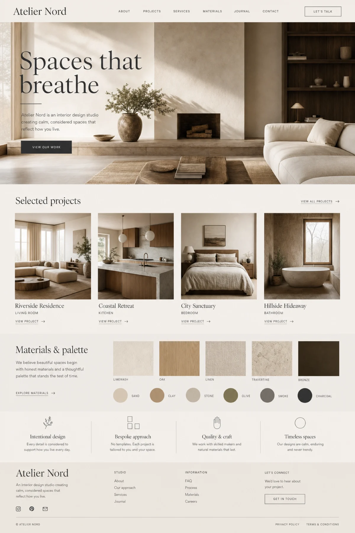 Warm neutral interior mood reference