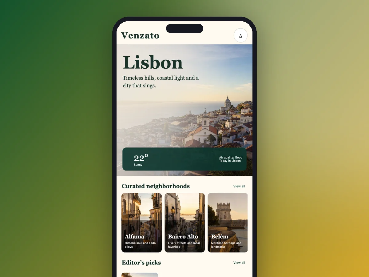 City Guide template preview