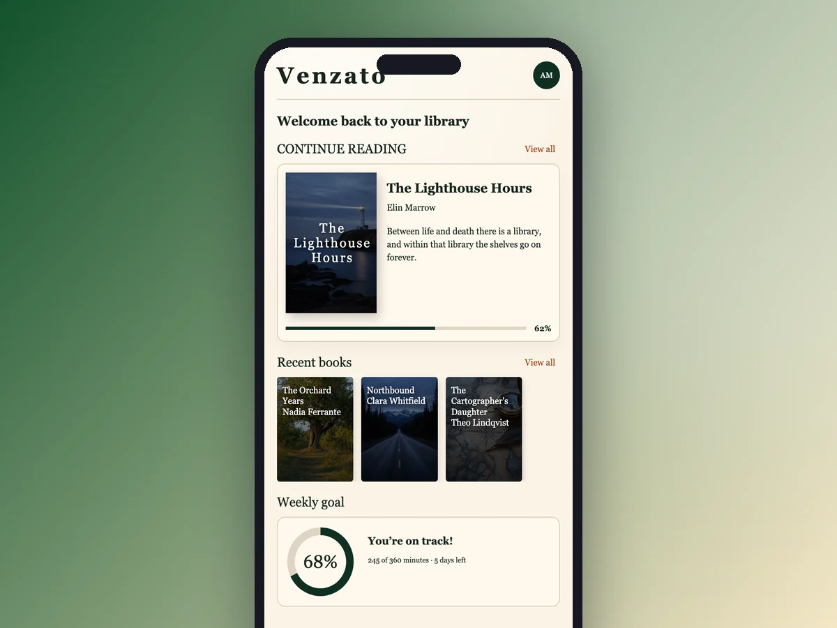 Reading Library template preview
