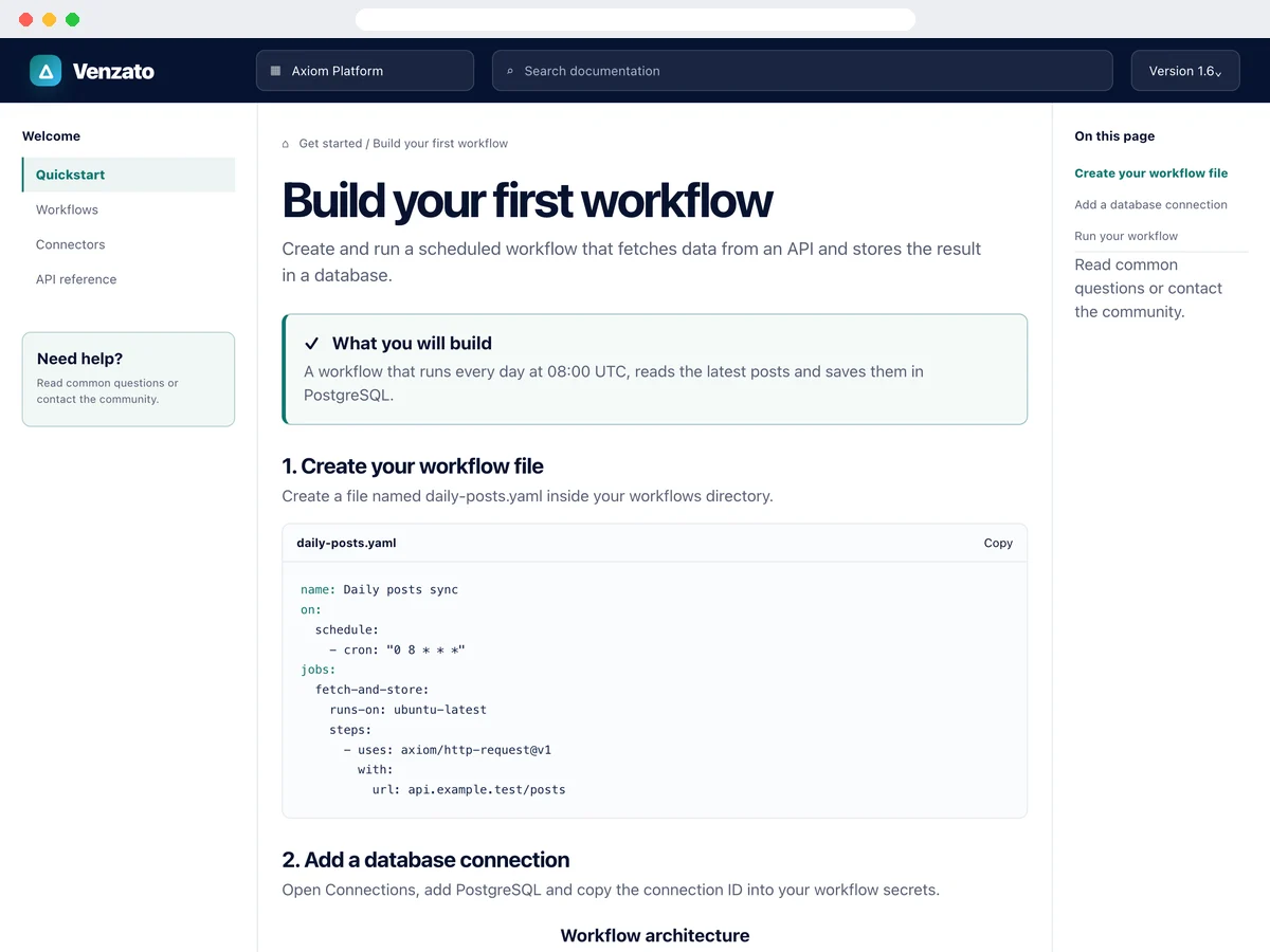 Documentation & Wiki template preview
