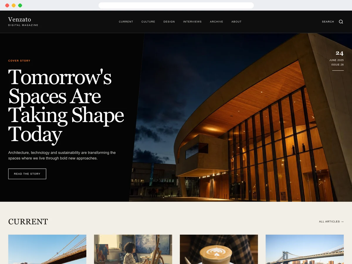 Digital Magazine template preview
